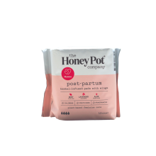 The Honey Pot Company: Post-Partum Herbal Infused Pads with Wings, 12 ct