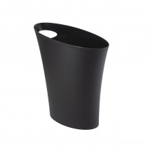 Umbra Skinny Polypropylene Waste Can, Black