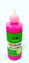 Glitter Glue Bottle Neon Pink 125ml