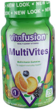 Vitafusion Multi Vites Gummy Vitamins, Berry, Peach and Orange - 70 Gummies