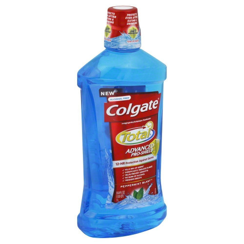 Colgate Total Advanced Pro-Shield Mouthwash, Peppermint Blast - 33.8 oz