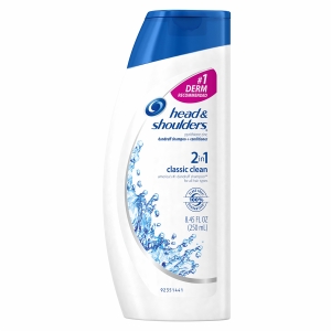 Head & Shoulders 2 In 1 Dandruff Shampoo + Conditioner, Classic Clean 8.45 Fl Oz (250 Ml)