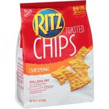 Ritz Toasted Chips Cheddar Flavored, 1 – 8.1z bag