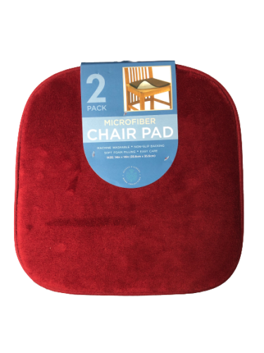 Sultan's Linens Home Collection Microfiber Chair Pad, 2pcs