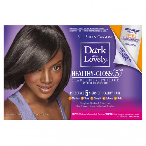 Dark And Lovely Healthy-Gloss 5 Shea Moisture No Lye Relaxer Kit