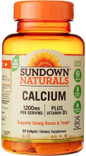 Sundown Calcium 1200 Plus D Liquid Filled Softgels 60