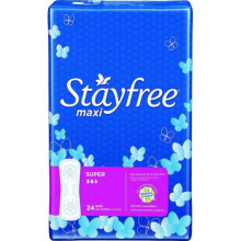 Stayfree Maxi Pads, Super, 24's