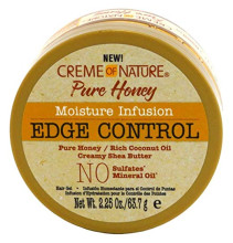 Creme Of Nature Pure Honey Edge Control Gel 2.25 Ounce Jar