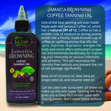 Jamaica Browning Coffee Tanning Oil 4 oz