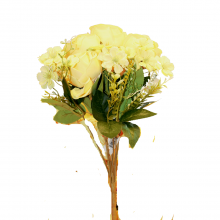 Faux Yellow Rose Assorted, 46cm