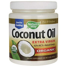 Nature's Way Organic Extra Virgin Coconut Oil 32 Ounce (907 g) Solid Oil