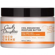 Curly Hair Products by Carol's Daughter, Coco Creme Coil Enhancing Moisture Butter For Very Dry Hair, with Coconut Oil and Mango Butter, Paraben Free and Silicone Free Butter for Curly Hair, 12 oz by Carol's Daughter