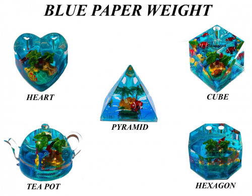 Paperweight - Blue Assorted