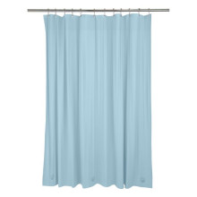 Bath Bliss Shower Curtain & Hook Set in Blue.