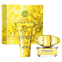 Versace Yellow Diamond Perfume Set- Edt Spray 3 Oz & Body Lotion 3.4 Oz