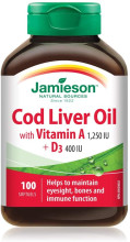 Jamieson Cod Liver Oil Food Supplement 100 Perle