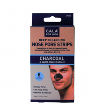 Cala For Men Deep Cleansing Charcoal Nose Strips, 6 pcs