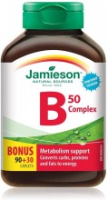 Jamieson Vitamin B Complex 50 mg, 120 caps Bonus