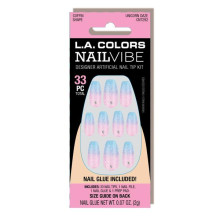 L.A Colors Nail Vibe Designer Artificial Nail Tip - Unicorn Daze