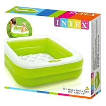 Intex Green Inflatable Square Baby Pool
