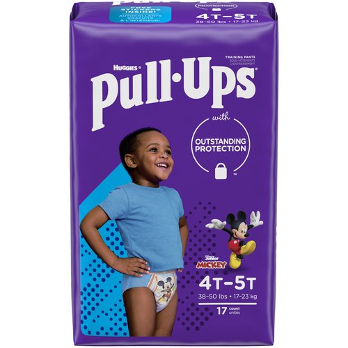 Easy Ups Training Underwear Boys Size 6 4T-5T, 18 units – Pampers