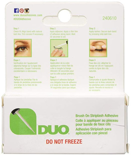 DUO Brush-On Lash Adhesive with Vitamins A, C & E, Clear, 0.18 oz