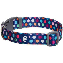 Blueberry Pet Rainbow Polka Dots Dog Collar- Medium