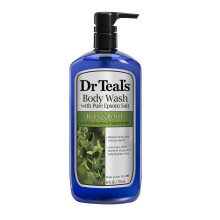 Dr Teal's Ultra Moisturizing Body Wash Relax and Relief with Eucalyptus Spearmint, 24 Fluid Ounce
